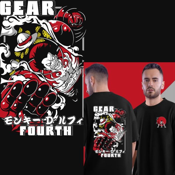 One Piece PNG - Download Luffy Gear 4 PNG Designs for POD