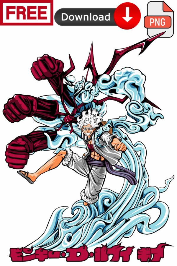 Luffy PNG Transparent | Luffy Gear 5 PNG | Gear 5 Luffy PNG Download