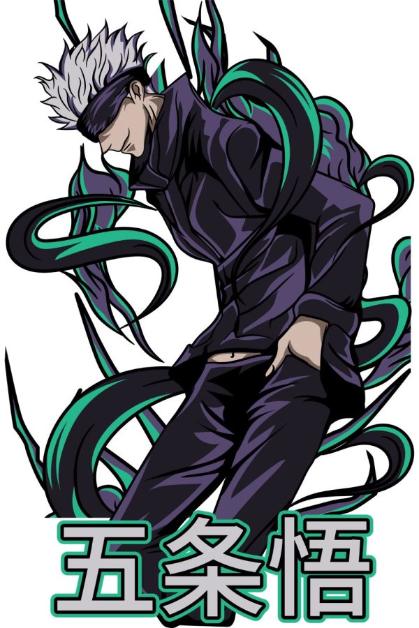 Gojo Satoru T-Shirt Design PNG