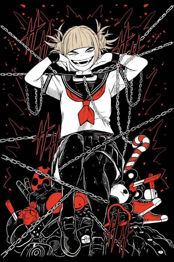 Insane Himiko Toga PNG Free Download MHA Villain Art