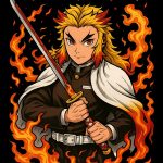 Kyojuro Rengoku Demon Slayer transparent PNG - Anime PNG