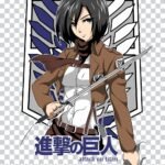 Mikasa PNG 100% Transparent Background Attack on Titan Character