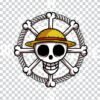 Straw Hat Jolly Roger PNG 100% Transparent Background One Piece Logo
