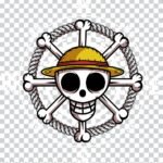 Straw Hat Jolly Roger PNG 100% Transparent Background One Piece Logo