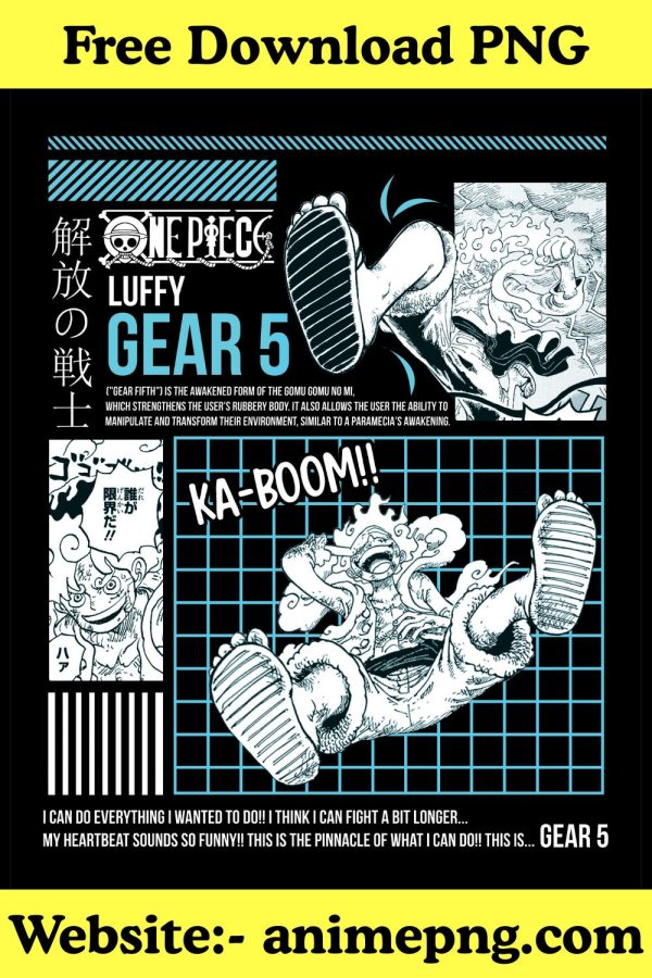 The Art of Freedom Monkey D Luffy Gear 5 PNG Analysis
