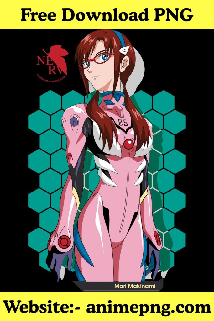 The Enigmatic Pilot A Mari Makinami PNG Focus