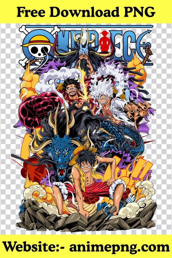 Luffy's Gear 5 PNG - Sun God Nika Form PNG Free Download