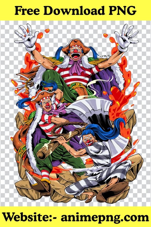 One Piece Buggy The Clown PNG - Classic East Blue Villain PNG