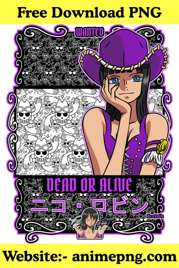 One Piece Nico Robin PNG - Archaeologist PNG Free Download
