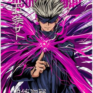Satoru Gojo Purple Anime PNG Free Download