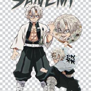 Sanemi PNG 100% Transparent Background Demon Slayer Character