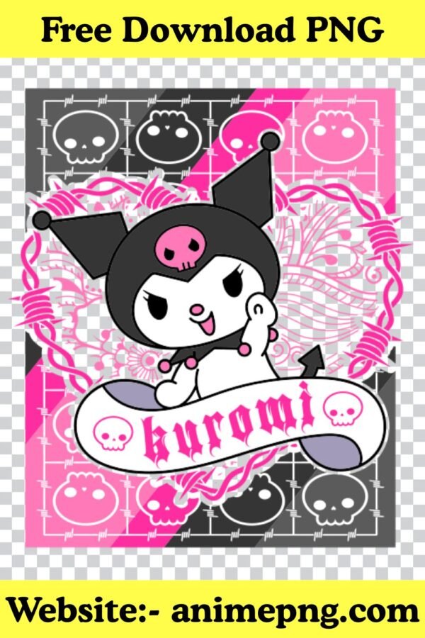 Kuromi PNG 100% Transparent Background Sanrio Character