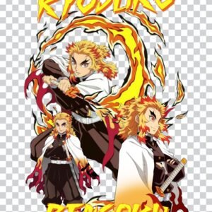 Rengoku PNG 100% Transparent Background Demon Slayer Character