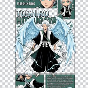 Toshiro PNG 100% Transparent Background Bleach Character