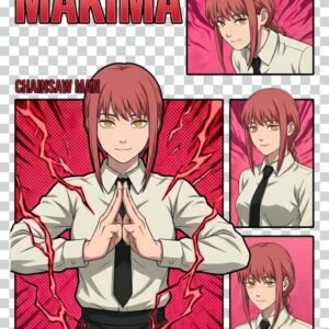 Makima PNG 100% Transparent Background Chainsaw Man Character